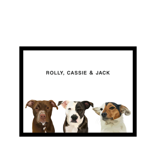 Three Pet Custom Pawtrait