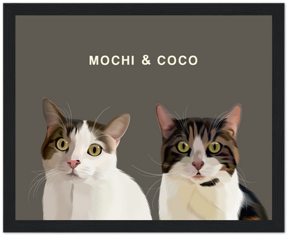 Two Pet Custom Pawtrait