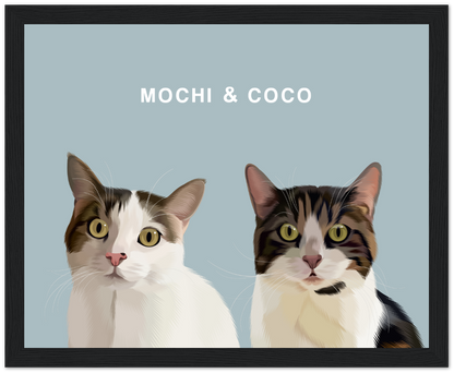 Two Pet Custom Pawtrait