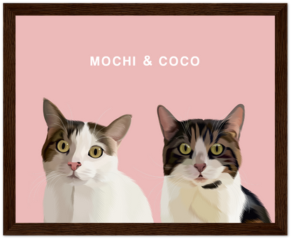 Two Pet Custom Pawtrait